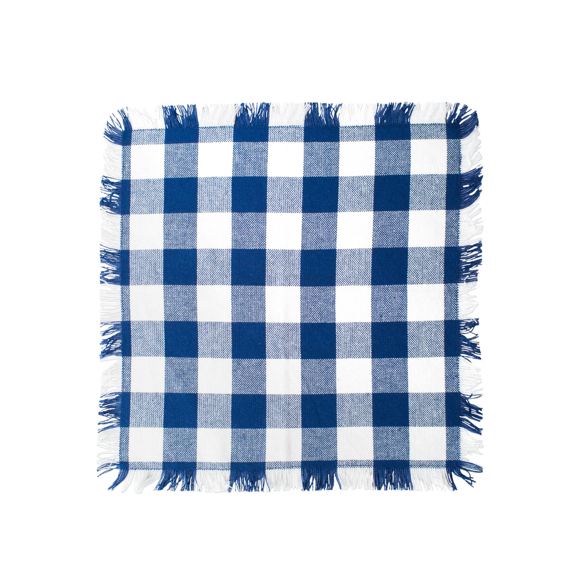 DII® Assorted Navy Heavyweight Fringed Dishcloth (Set of 6)